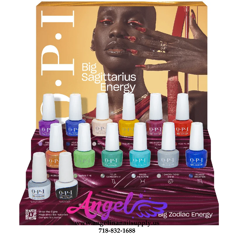 OPI Gel Color - Big Zodiac Energy Collection 12 Colors & 1 Base Gel 1 Top Gel | Fall 2023