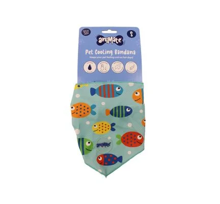 Animate - Pet Cooling Bandana - Fish - Large - 66cm x 25cm