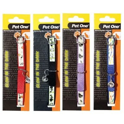 PET ONE GLOW IN THE DARK COLLAR