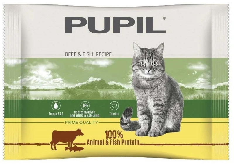 PUPIL PRIME Multipack, 2x cu Vită şi Ficat, 2x cu Păstrăv şi Somon 4x85g