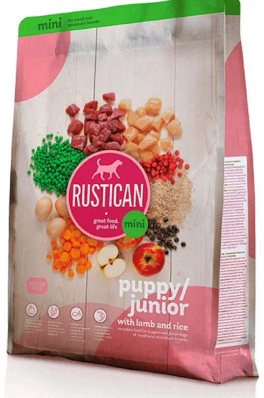 RUSTICAN MINI PUPPY/JUNIOR, s janjetinom i rižom, bez glutena