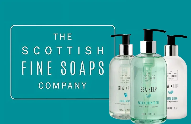 Scottish Fine Soaps Sea Kelp Hand Wash, Bath & Shower & Conditioner 3 x 300ml Bottle