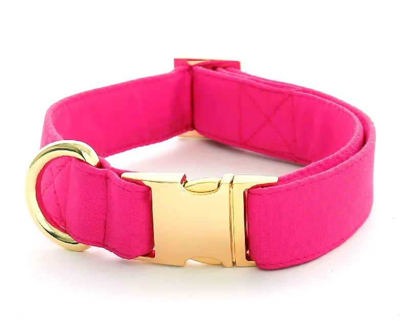 Hot Pink Dog Collar<br>(Made in the USA) (FINAL SALE)