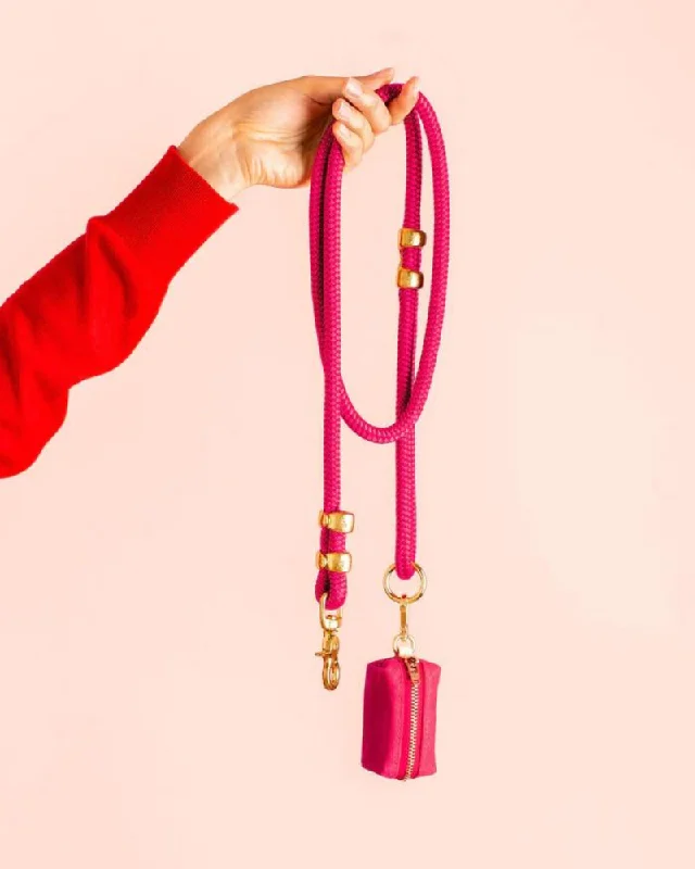 Hot Pink Marine Rope Dog Leash (Made in the USA)