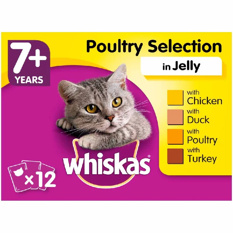 Whiskas - Poultry In Jelly 7+ 100g - 12 Pack