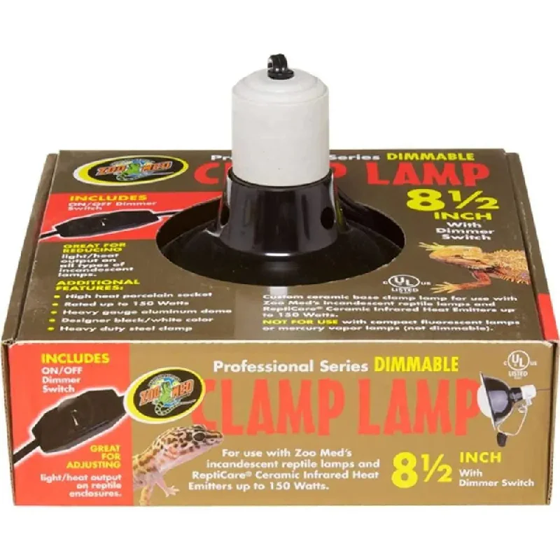 Zoo Med Professional Series Dimmable Clamp Lamp - Black