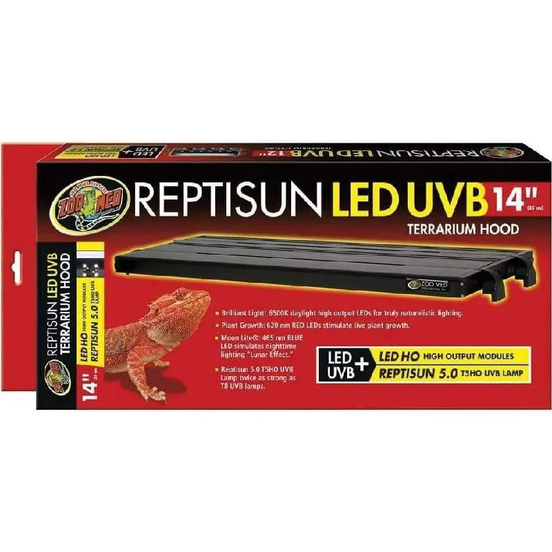 Zoo Med Reptisun T5 Led Uvb Terrarium Hood